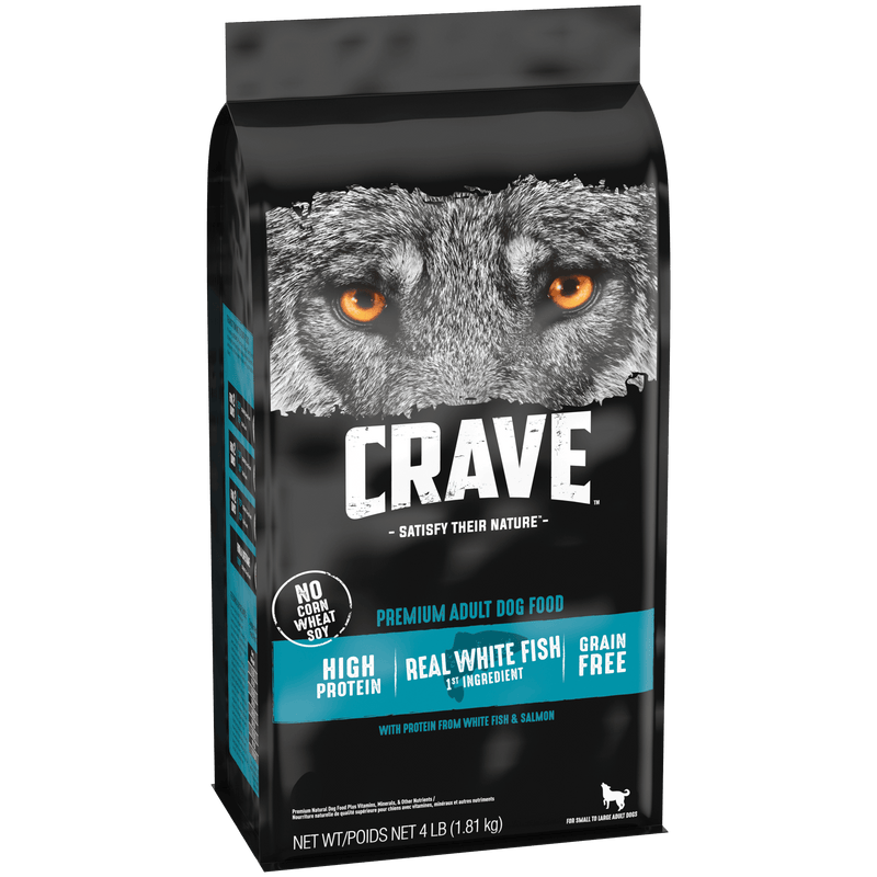 Crave Adult Dry Dog Food White Fish- Right