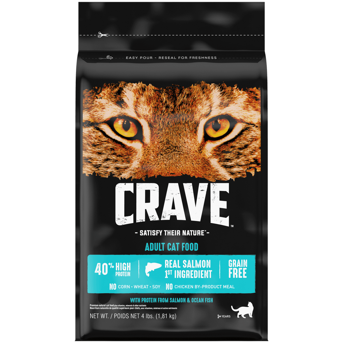 Crave Adult Dry Cat Food Fish-Front