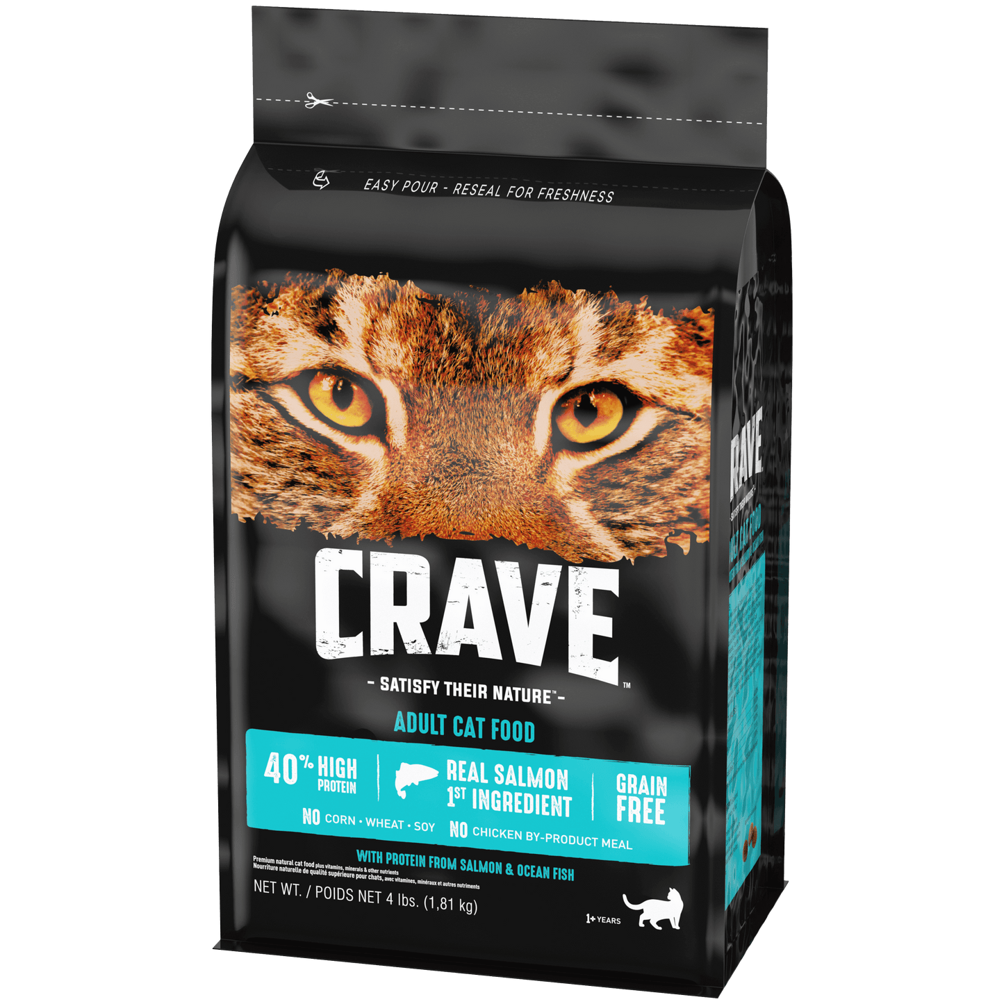Crave Adult Dry Cat Food Fish-Tilt Left