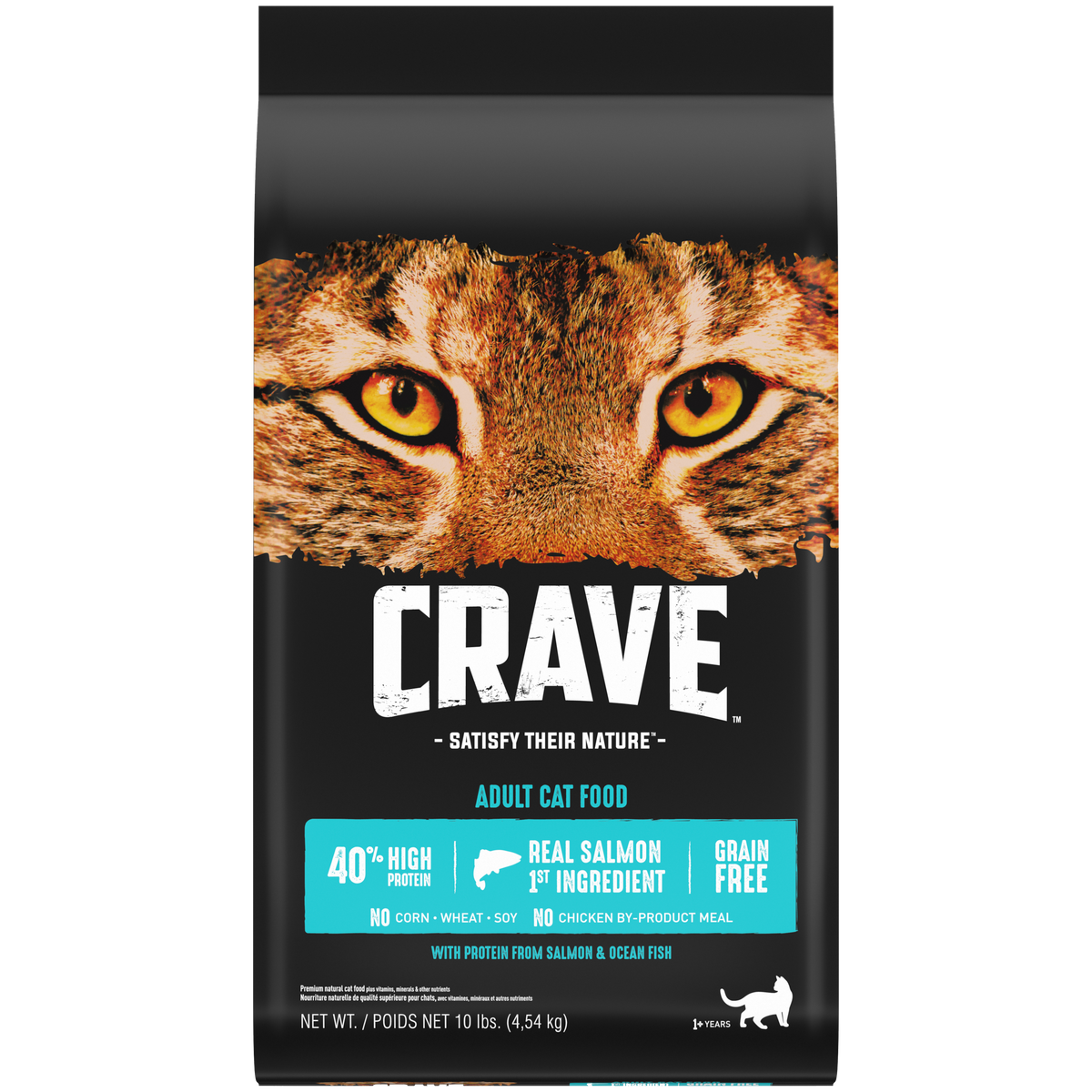 CRAVE™ Grain Free Adult Dry Cat Food Fish-Front