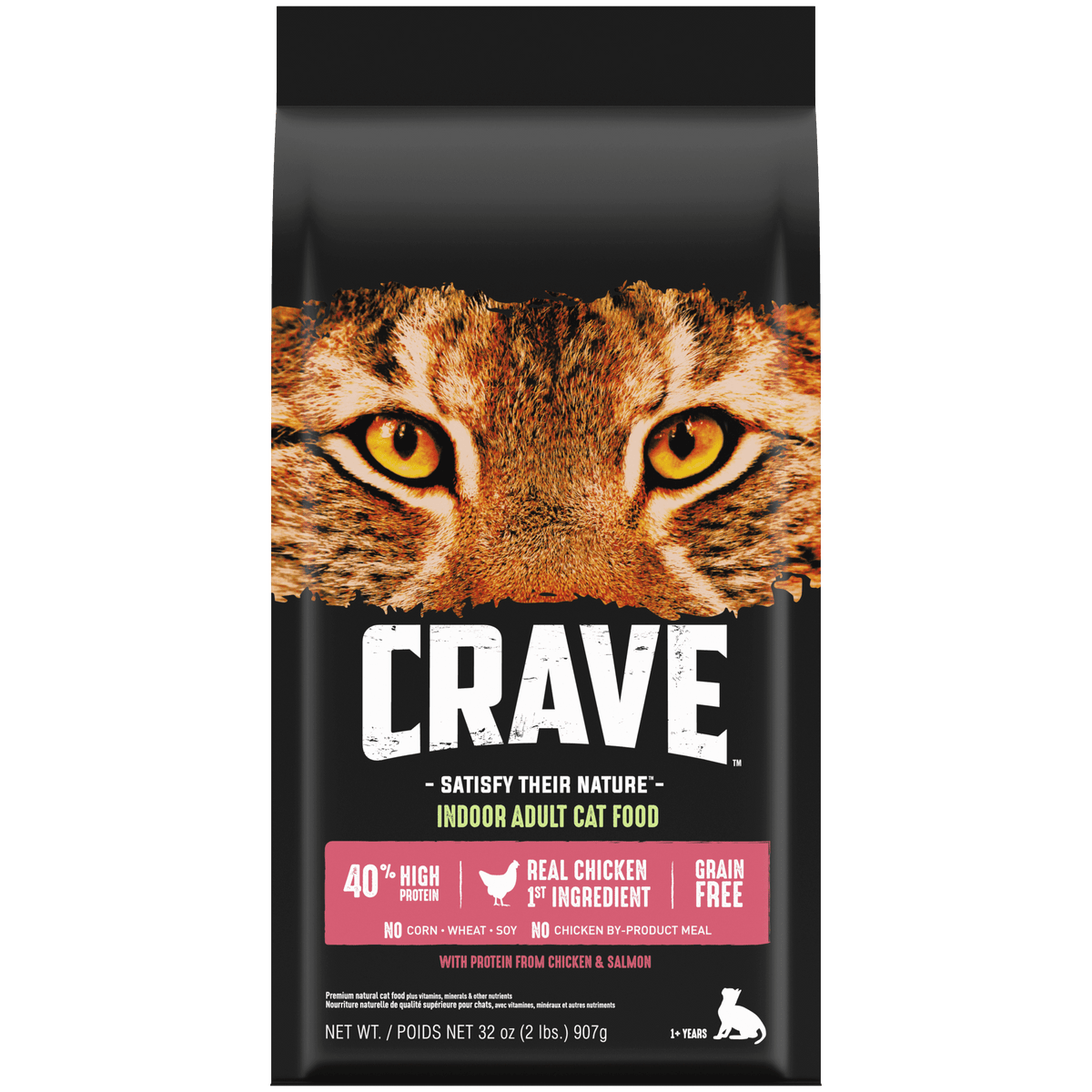 CRAVE Indoor Adult Cat Food Chicken and Salmon Recipe