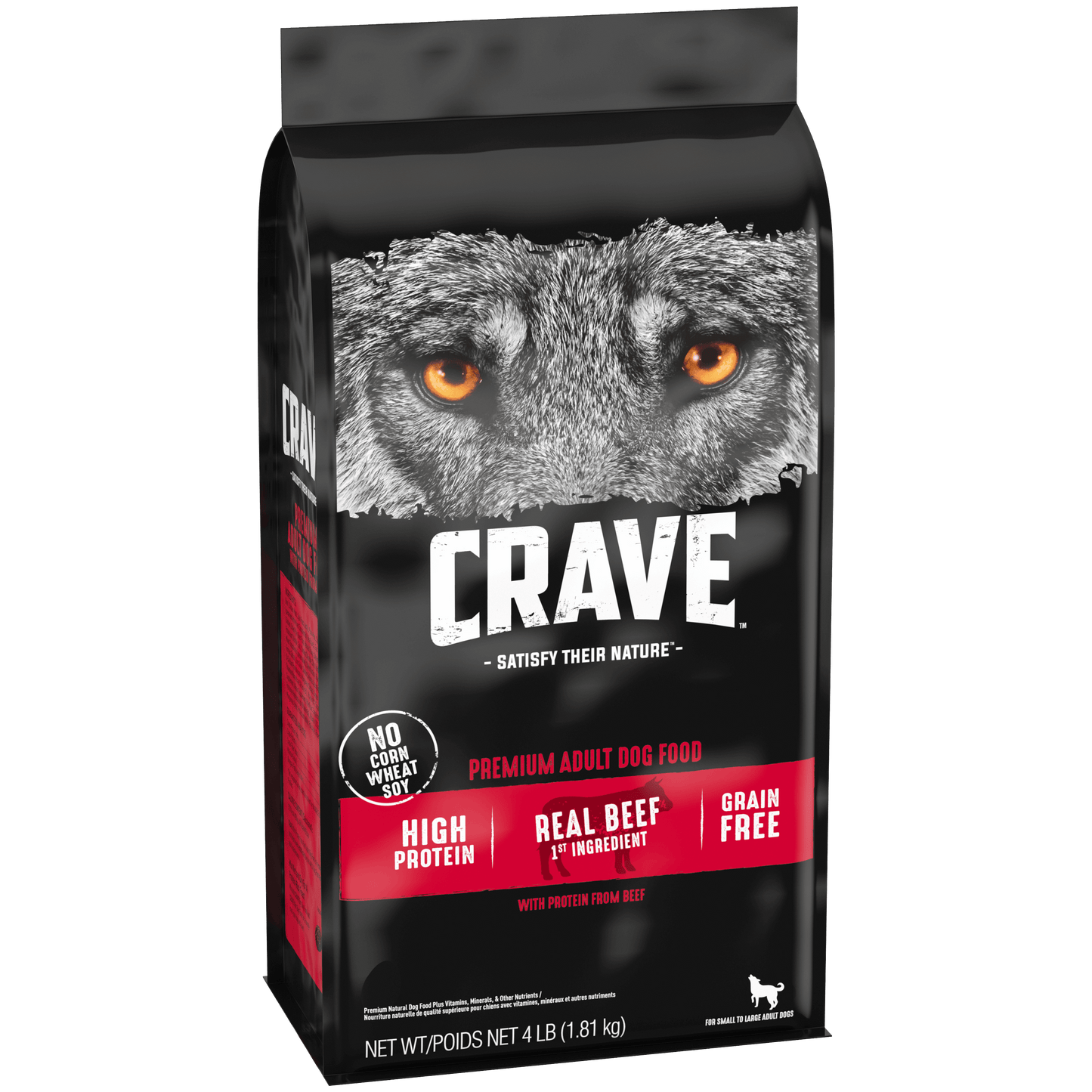Crave Adult Dry Dog Food Beef-Tilt Right