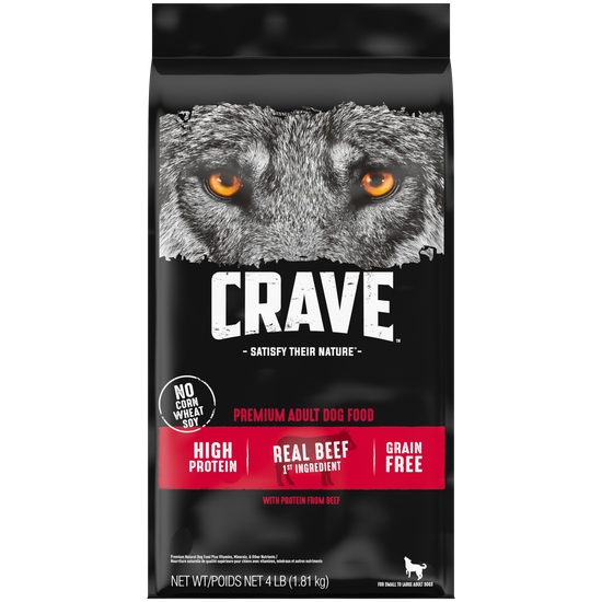 Crave Adult Dry Dog Food Beef-Front