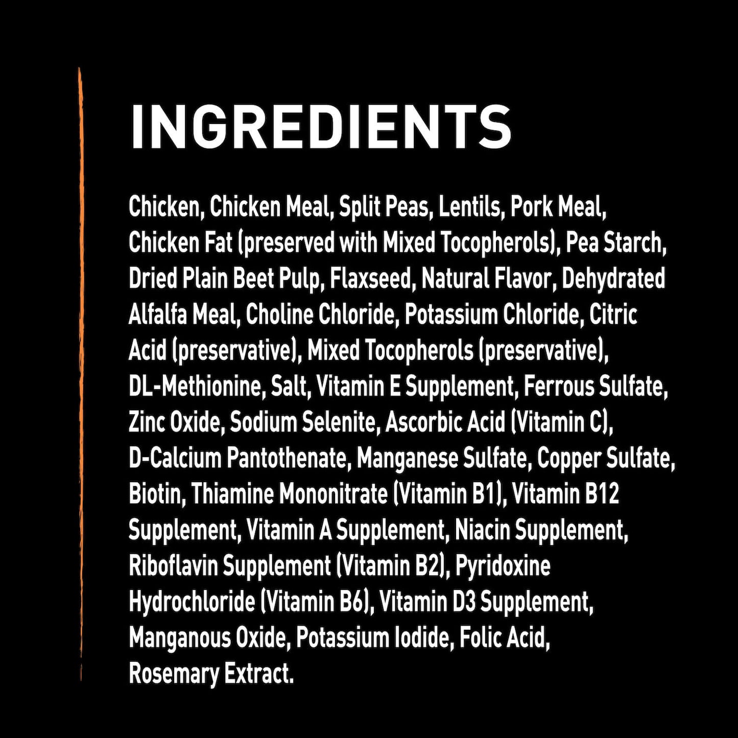 Crave Adult Dry Dog Food Chicken-Ingredients
