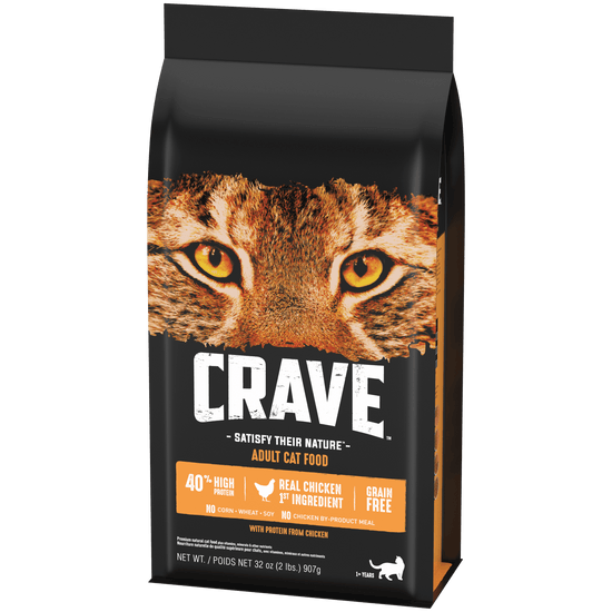 Crave Adult Cat Food Chicken-Side