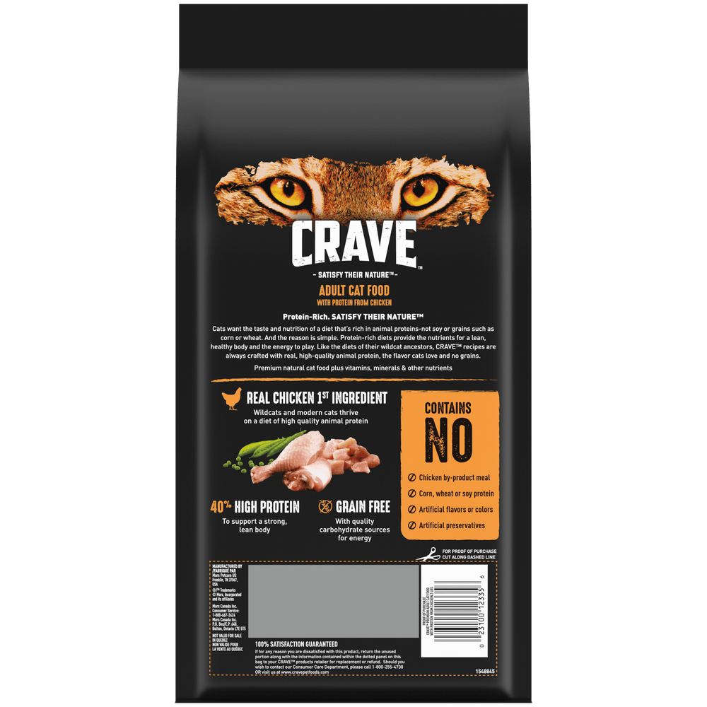 Crave Adult Cat Food Chicken-Back