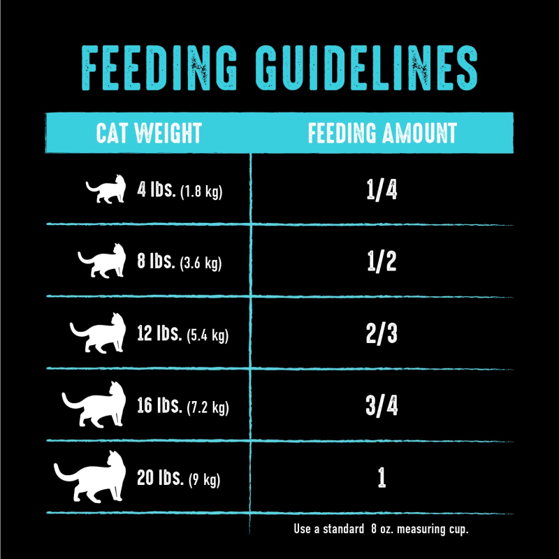 Dry Cat Salmon & Ocean Fish feeding guidelines image
